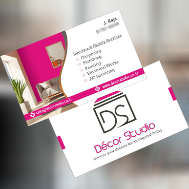 Visiting card printing in singaperumalkoil